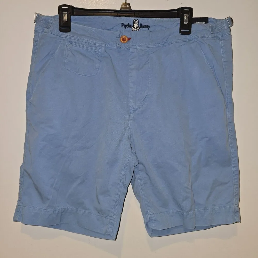 Psycho Bunny Triumph Shorts Men's 30 Blue Adjustable Waist Classic Comfort NWT